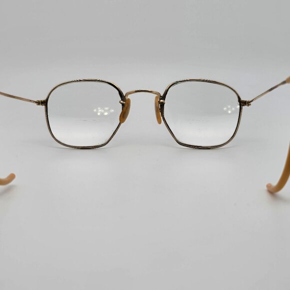 Bausch & Lomb B&L Arco Ful-Vue 1/10 12K GF Gold Filled Antique Eyeglasses w Case - Picture 5 of 16